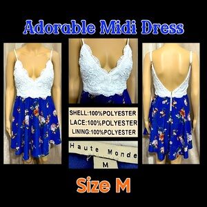 Size M- Adorable Midi Dress